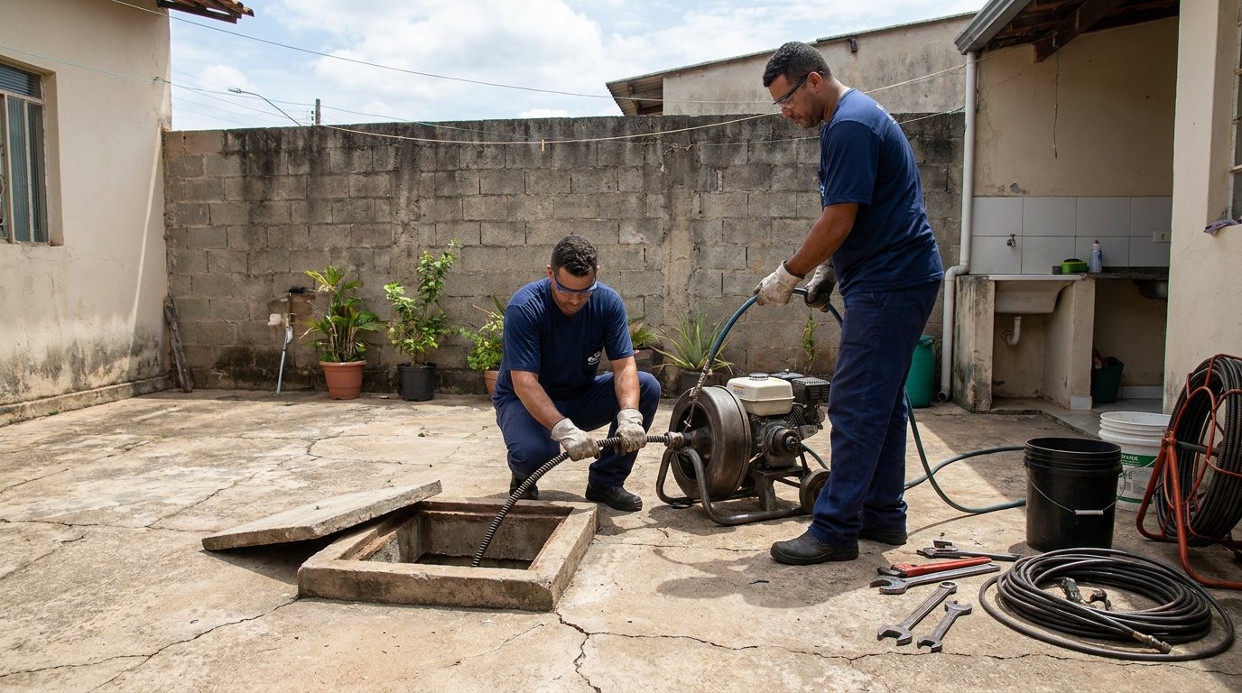 Desentupimento de Ralo de Área Externa